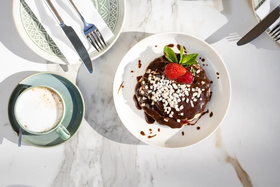 A chocolate dessert