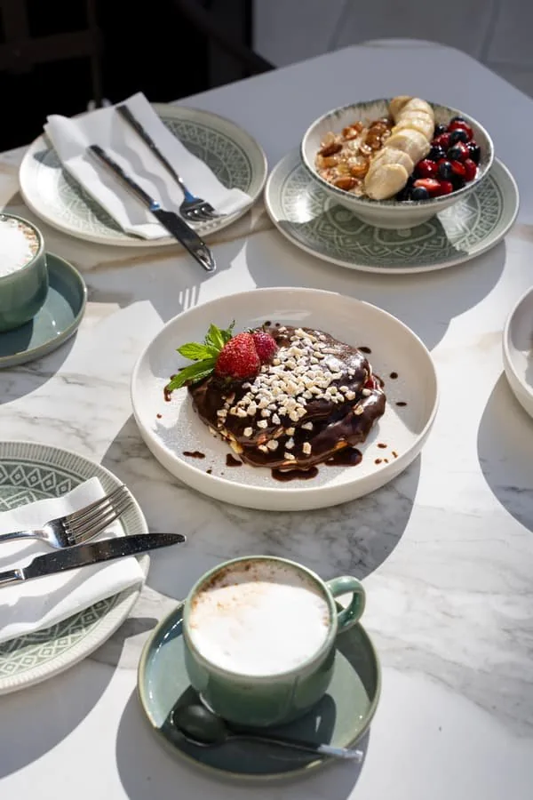 Pancakes with chocolate