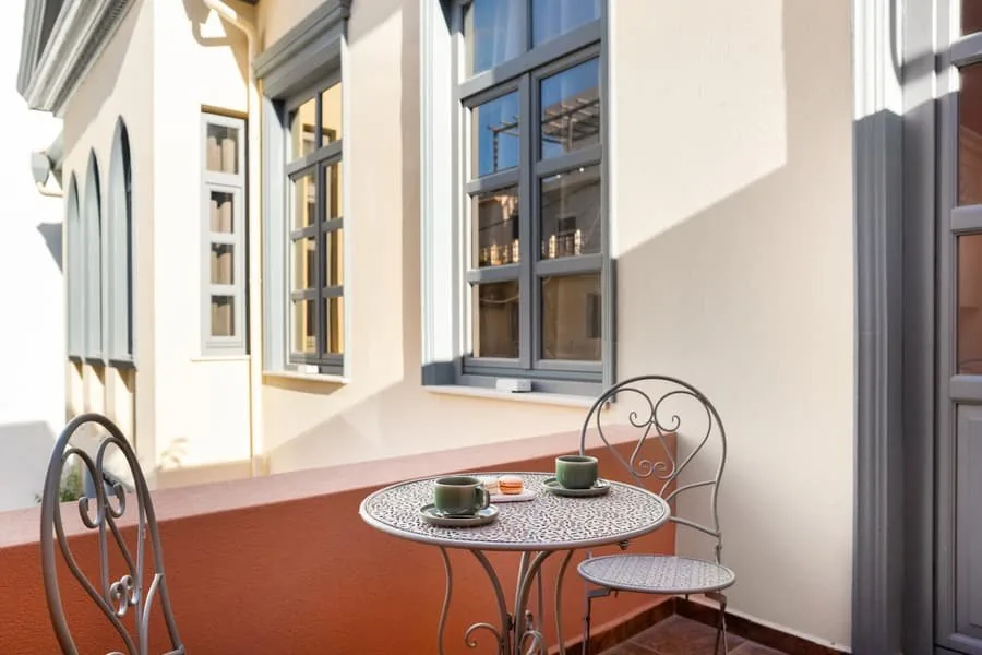 Morning coffee on the balcony