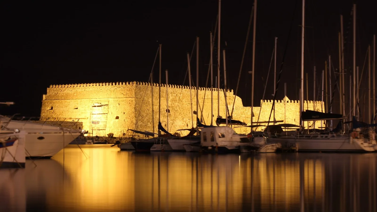 The Venetian harbour at night